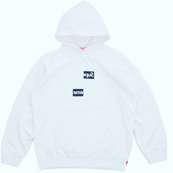 Supreme cdg split box logo hoodie Men s Fashion Tops Sets