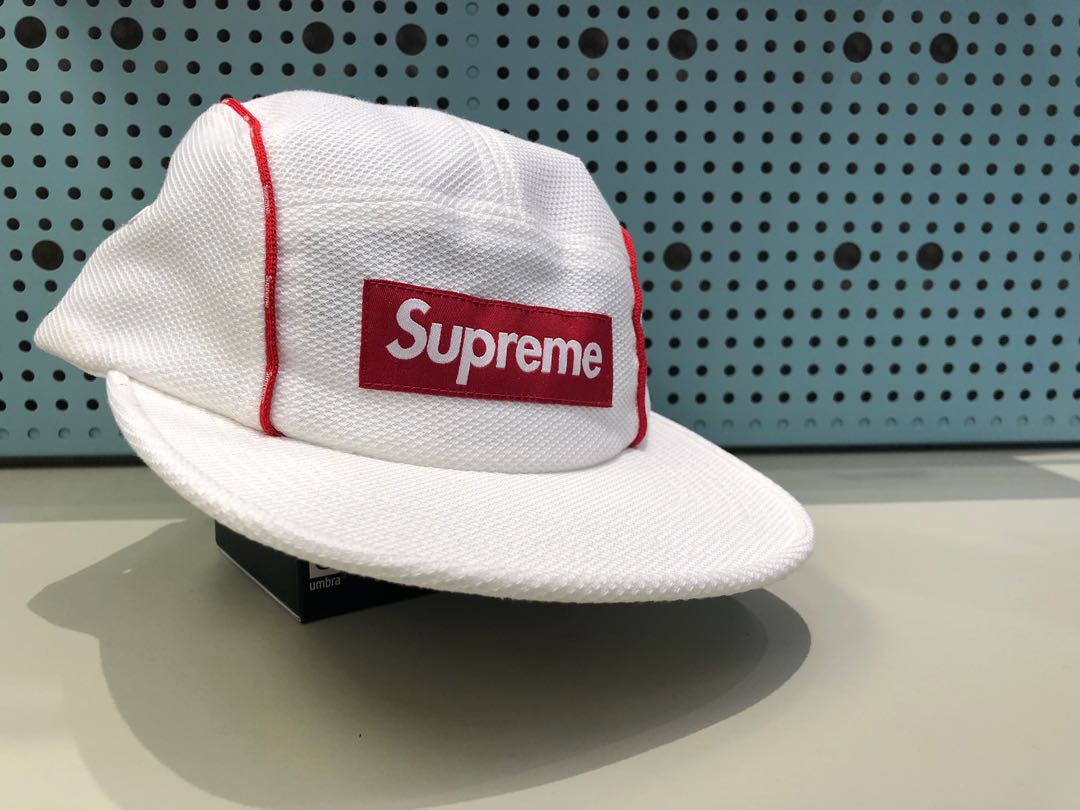 supreme pique piping camp cap