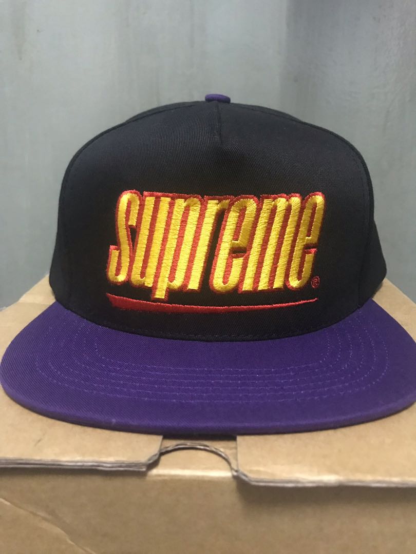 Supreme Underline 5-panel Black SS18 