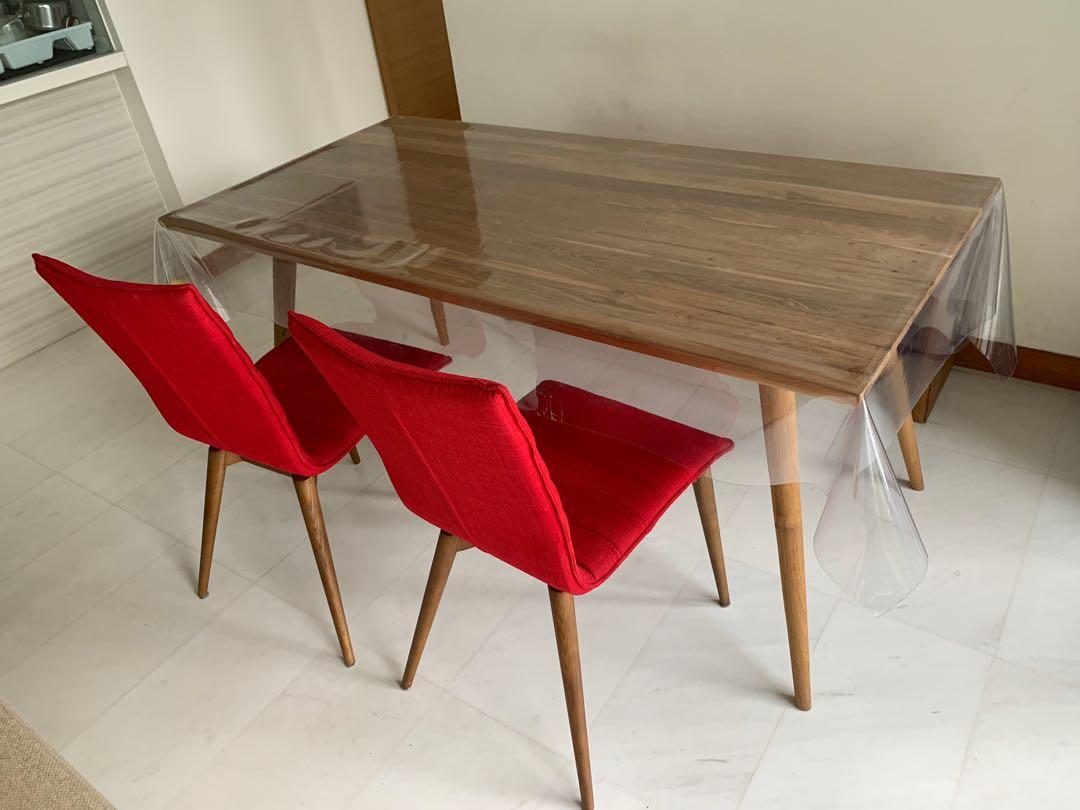 Teak wood Dining Table Set, Furniture & Home Living, Furniture, Tables