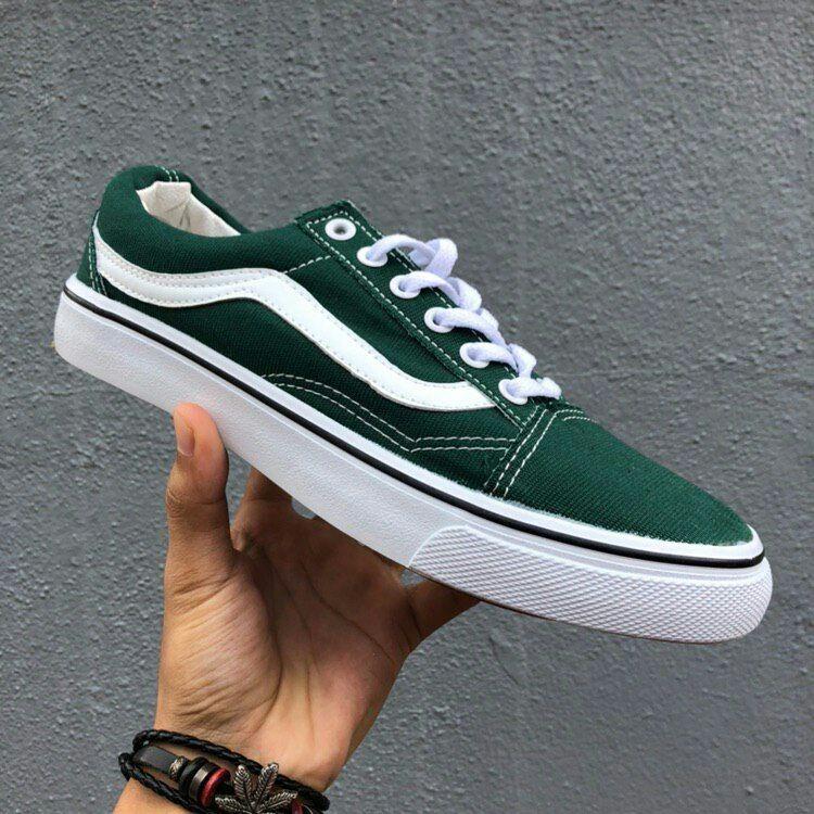 VANS OLDSKOOL GREEN, Men's Fashion, Footwear, Sneakers on Carousell