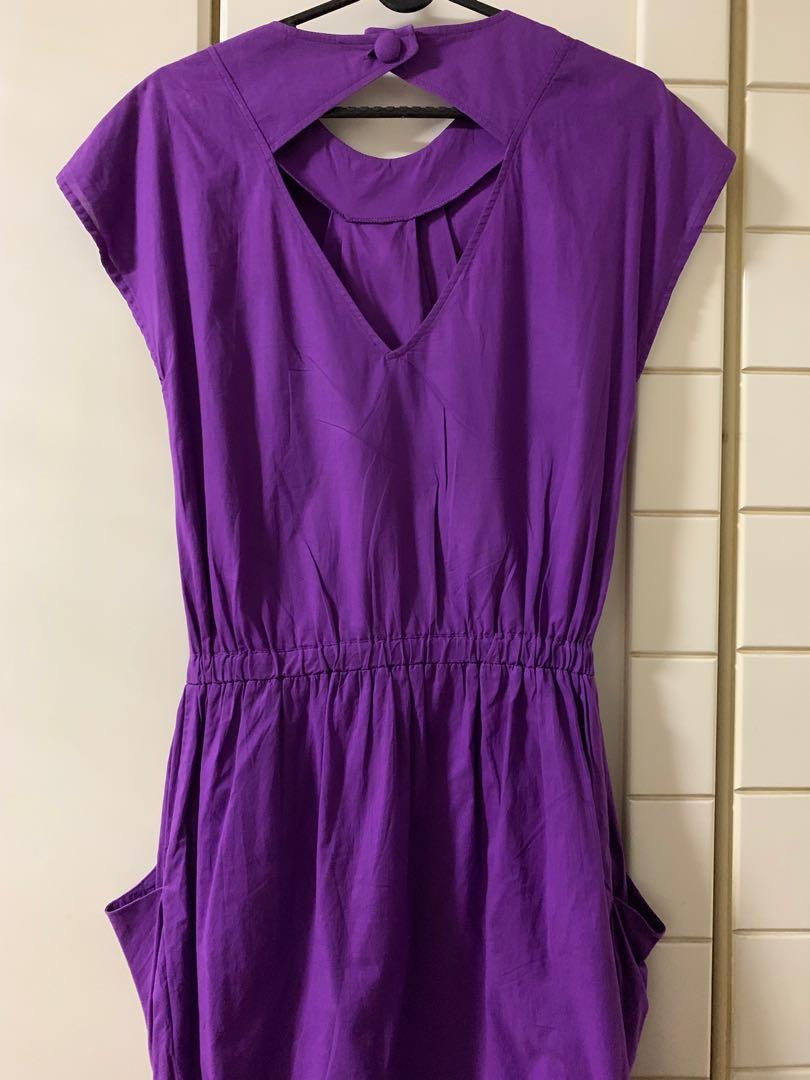 warehouse purple dress