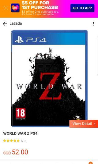 Ps4 World war z