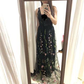 Black Evening Dress/Dinner dress/Maxi dress