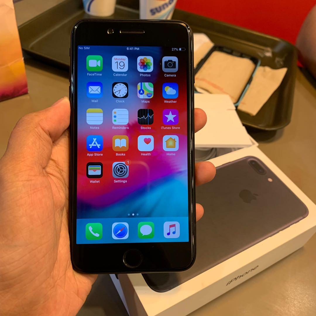 1 month old iPhone 7Plus 32GB Globelocked Matteblack 100% smooth (Category: iPhone 7 Series) located in Cebu City. Submitted by jpbgadgets (Listing ID 246553498, Image 2). Description: July 20,2020 warranty iPhone 7Plus 32GB Globelocked Matteblack 100% smooth 1 month old 100% battery health orig charger, orig box and case no issues 100% dentless/scratchless full front tempered glass installed selling price: 22,500 swapping price: 24,500 PM PM PM 