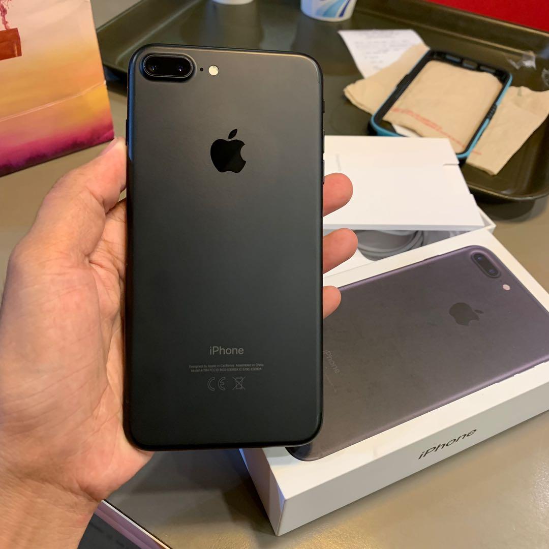 1 month old iPhone 7Plus 32GB Globelocked Matteblack 100% smooth (Category: iPhone 7 Series) located in Cebu City. Submitted by jpbgadgets (Listing ID 246553498, Image 3). Description: July 20,2020 warranty iPhone 7Plus 32GB Globelocked Matteblack 100% smooth 1 month old 100% battery health orig charger, orig box and case no issues 100% dentless/scratchless full front tempered glass installed selling price: 22,500 swapping price: 24,500 PM PM PM 