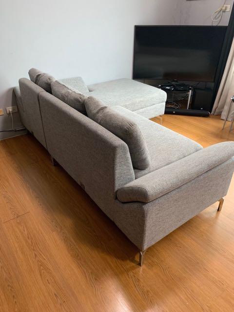 Jimbo l hot sale shape sofa