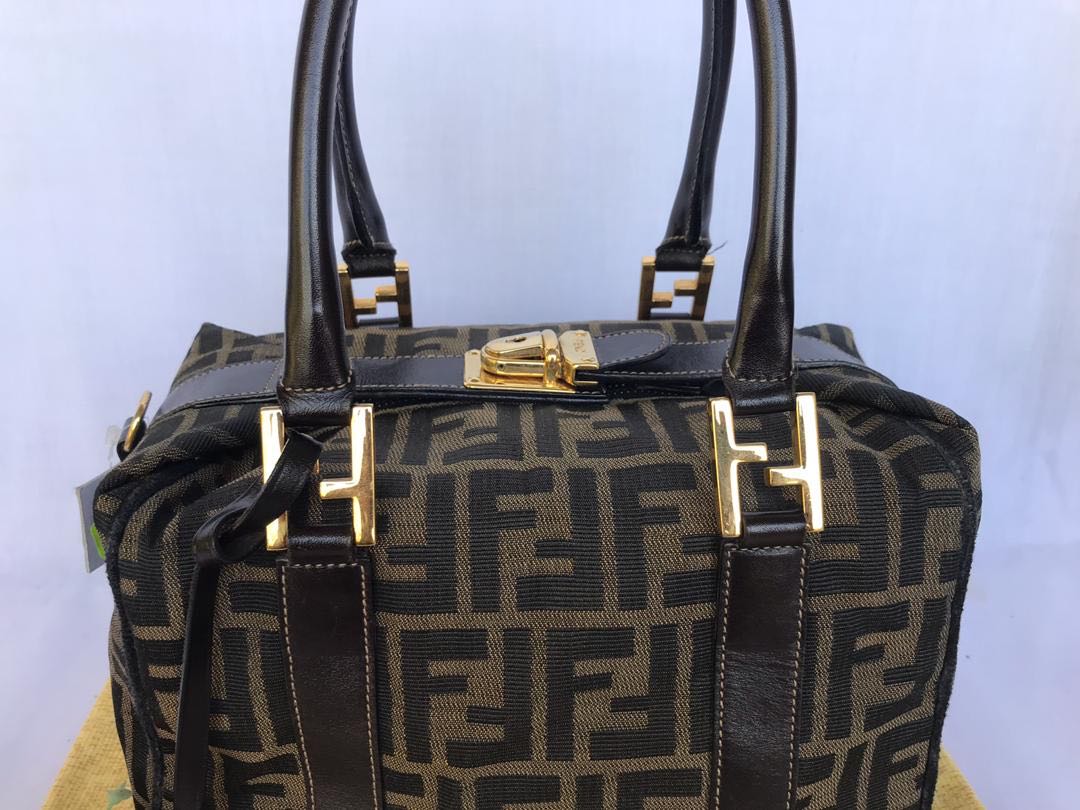 Fendi boston bag zucca hot sale
