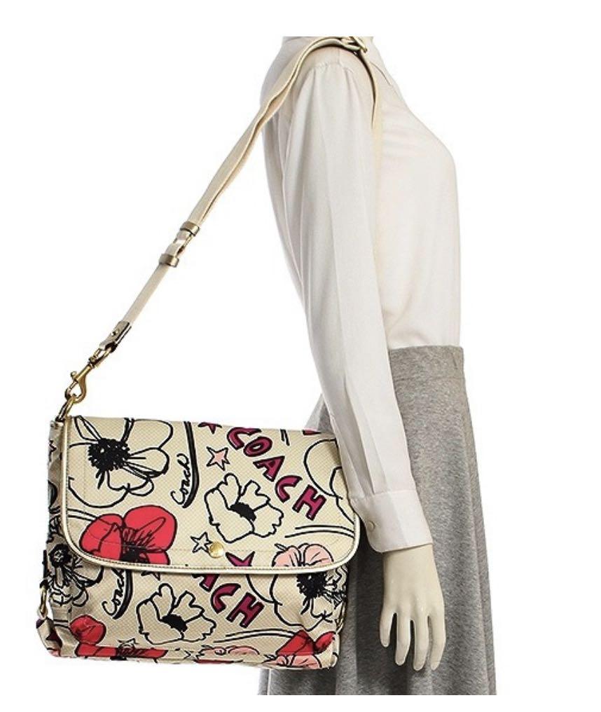 Authentic Coach poppy Kyra floral print shoulder bag F17147 outlet