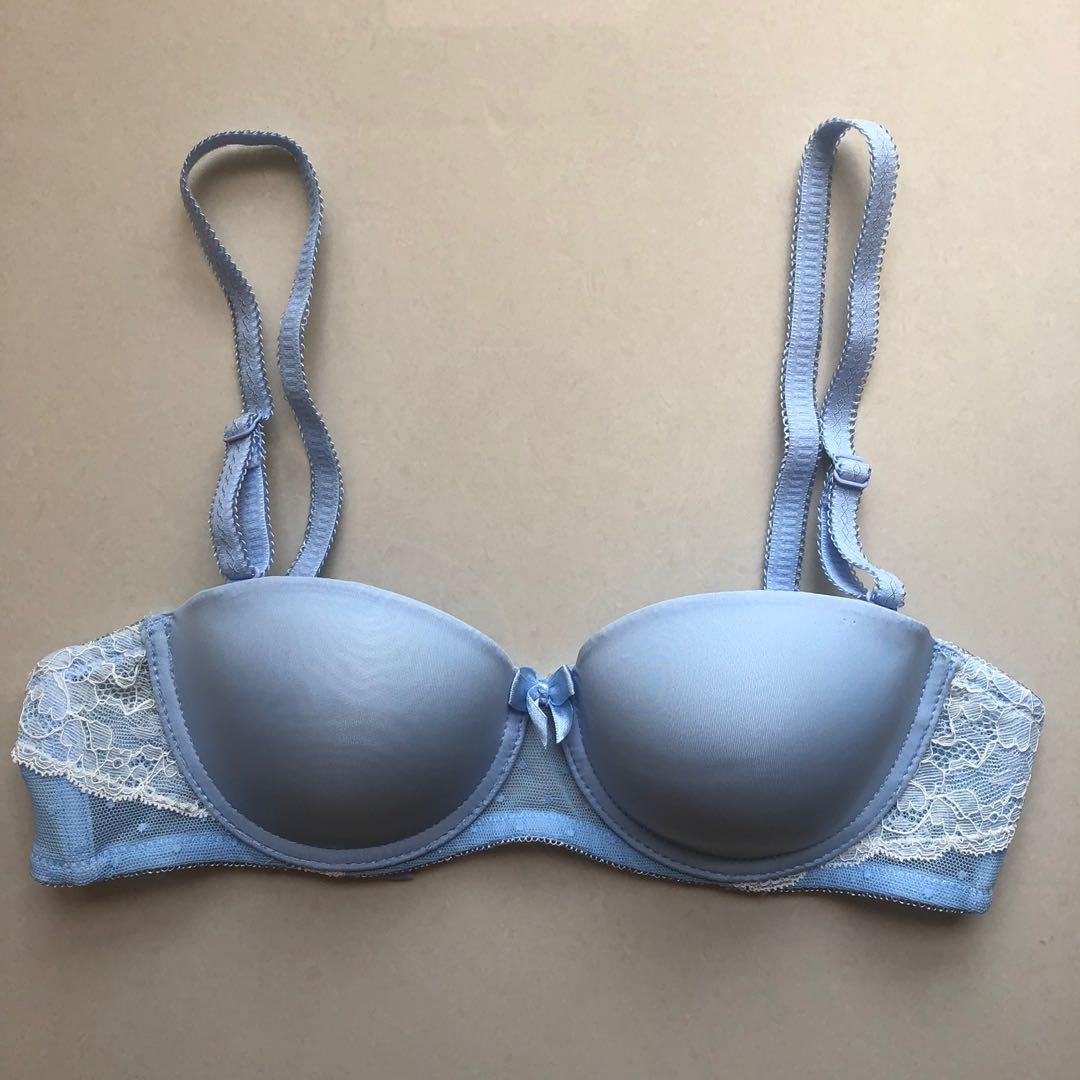 Young Hearts Baby Blue 1/2 Cup Push Up Bra (75B/34B)
