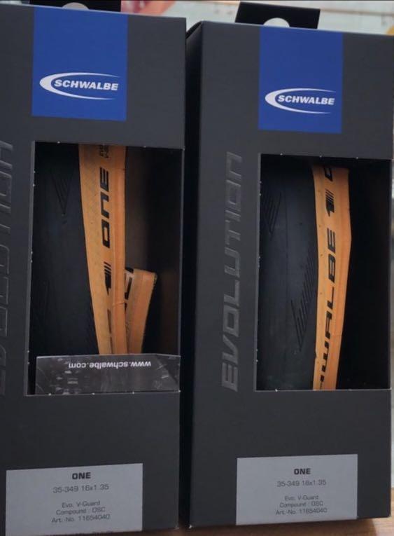 schwalbe one tan wall brompton