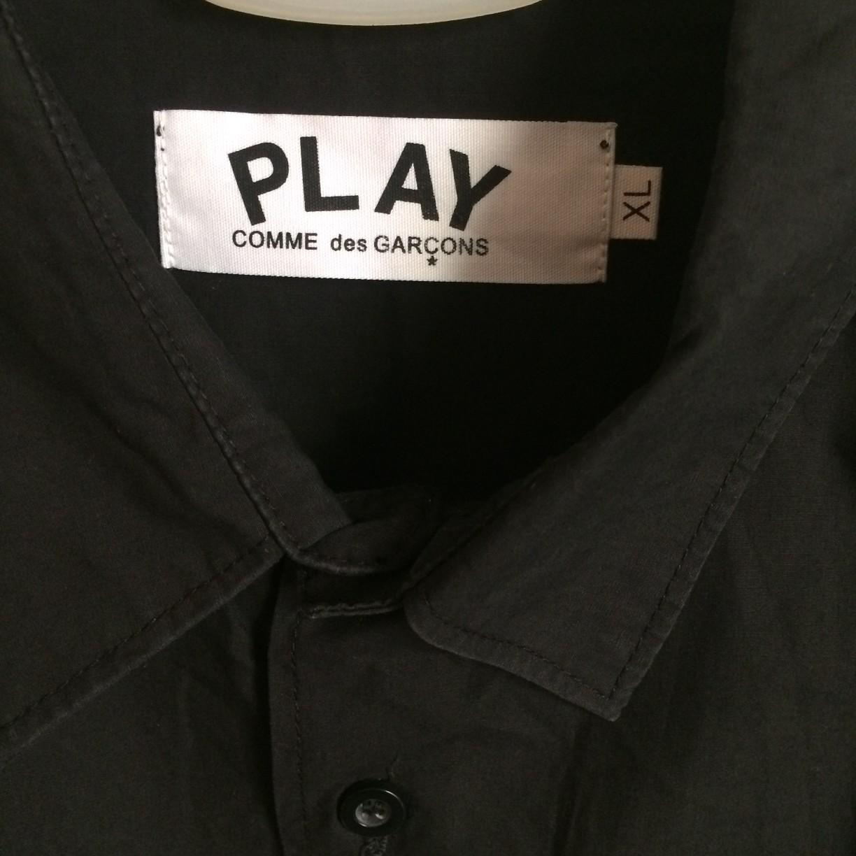 CDG PLAY Buttondown Longsleeve (Category: Sleep and Loungewear) located in Cebu City. Submitted by denimholic (Listing ID 246524806, Image 3). Description: Authentic CDG Play Buttondown XL (W24in / L29in.) Black good as new.