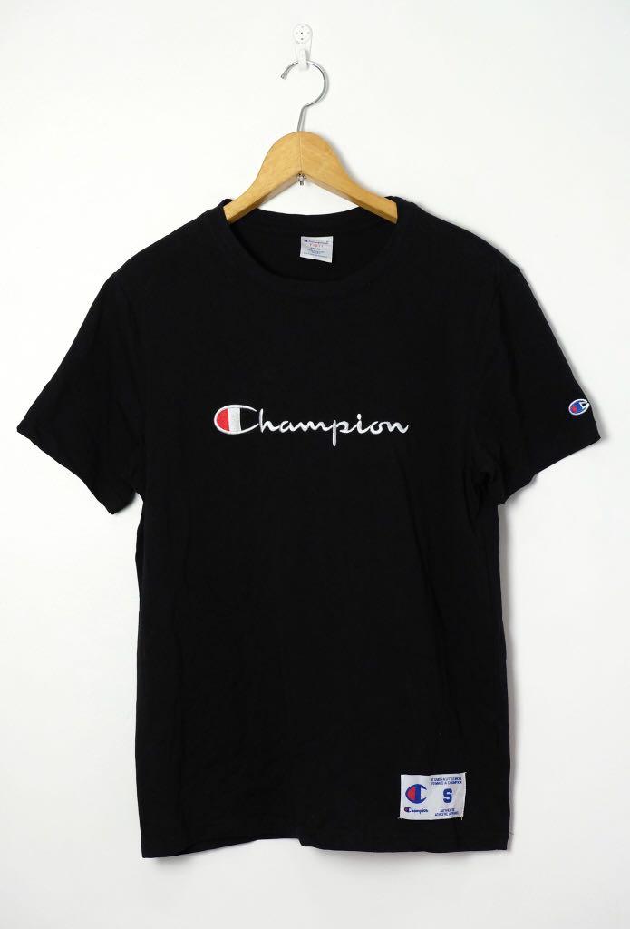 Forbedring glemsom årsag CHAMPION CLASSIC EMBROIDERED LOGO (KOREAN RELEASE ) LEGIT, Men's Fashion,  Tops & Sets, Tshirts & Polo Shirts on Carousell