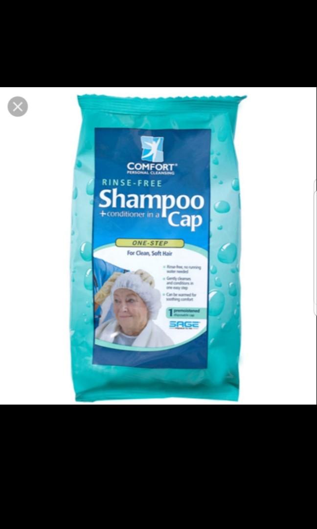 comfort rinse free shampoo cap