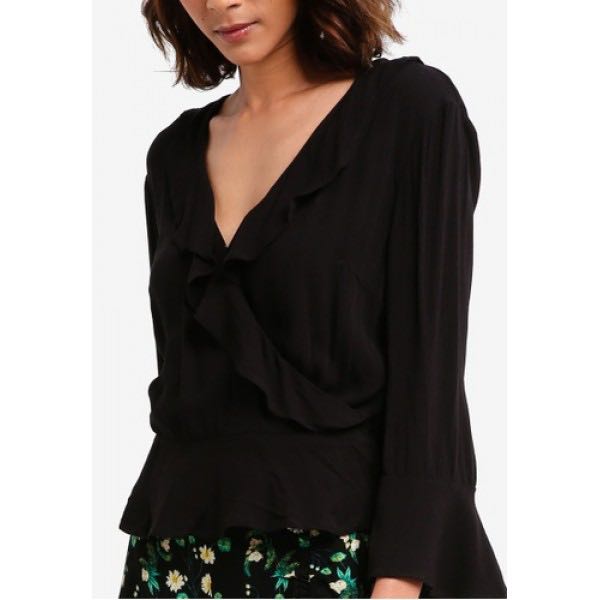 ruffle wrap top