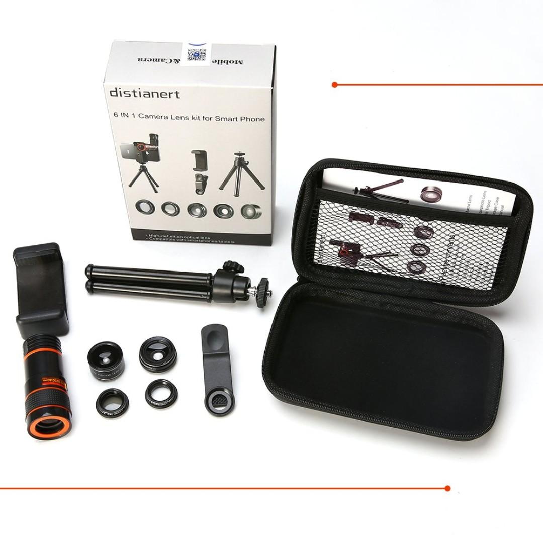 Distianert 6 In 1 Cell Phone Camera Lens Kit For Iphone X8766s