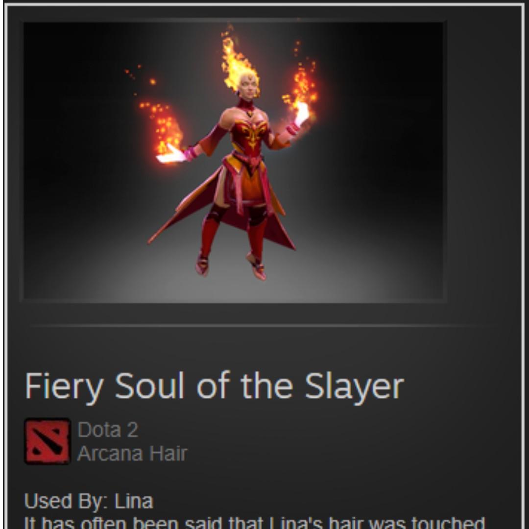 Dota 2 Arcana Skins Jug Lina Sf Pa 30 Each Toys Games