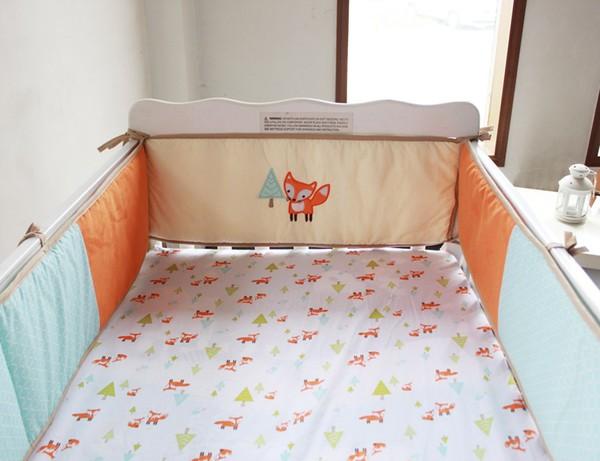 fox crib bumper