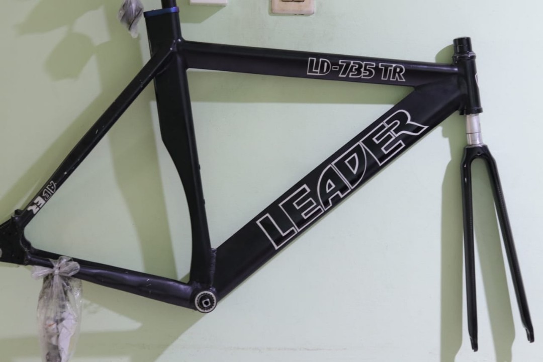 Fixed gear fixie frame Leader 735 tr + bb + hs ritchey, Olah Raga