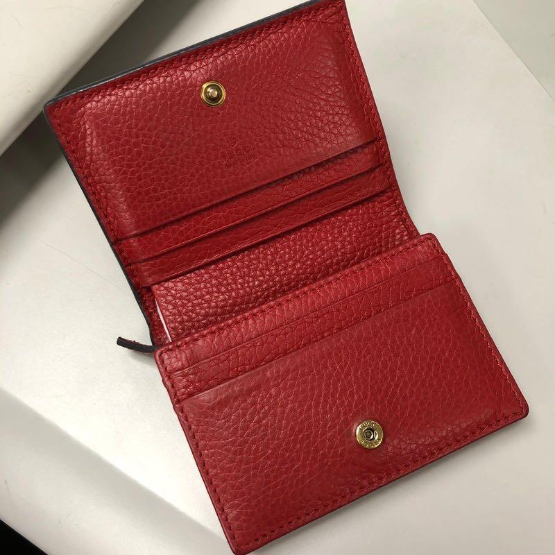 Gucci blind for love bee wallet 正版正貨 card holder 銀包 卡片套 蜜蜂, Luxury, Bags & Wallets on Carousell