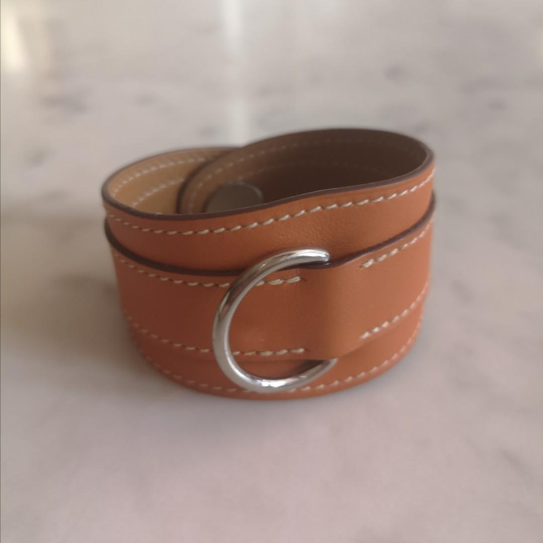 hermes leather cuff