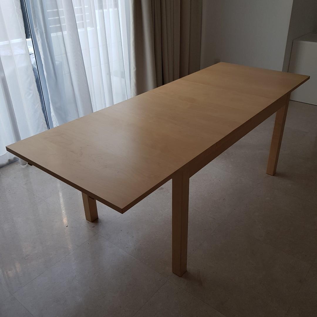 Ikea Extensible Dining Table Furniture Tables Chairs On Carousell