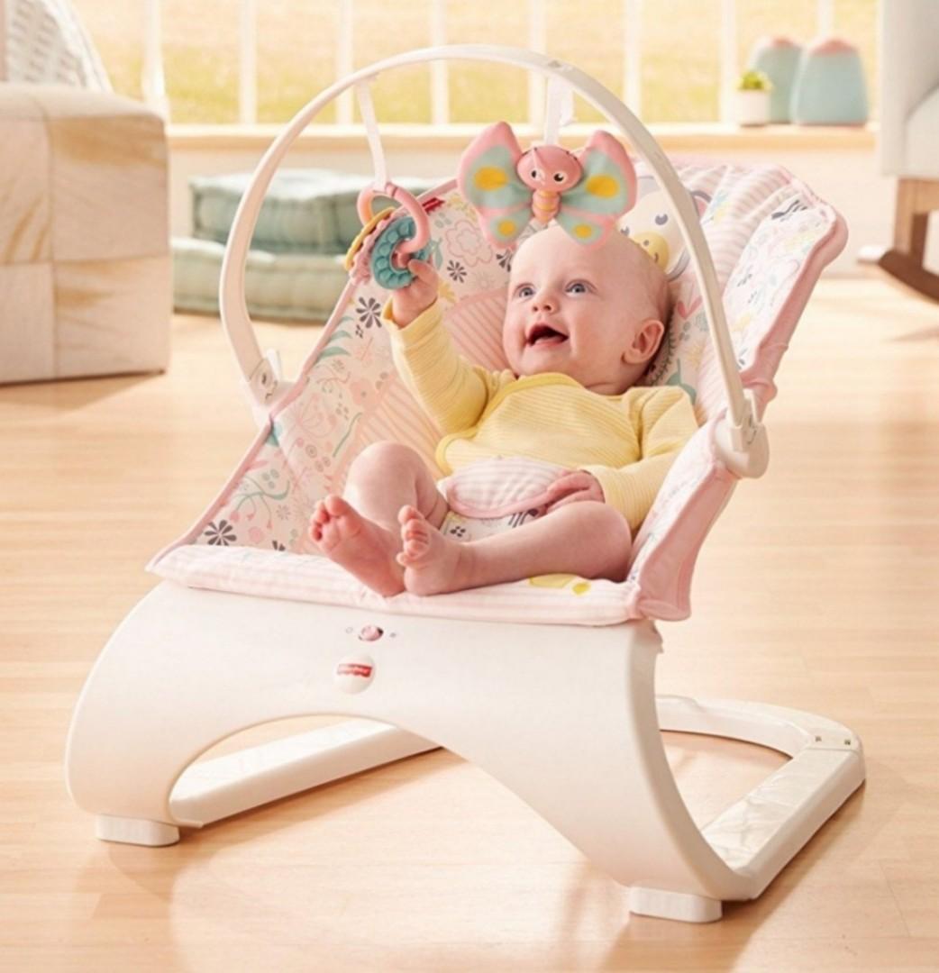 fisher price comfort curve bouncer pink