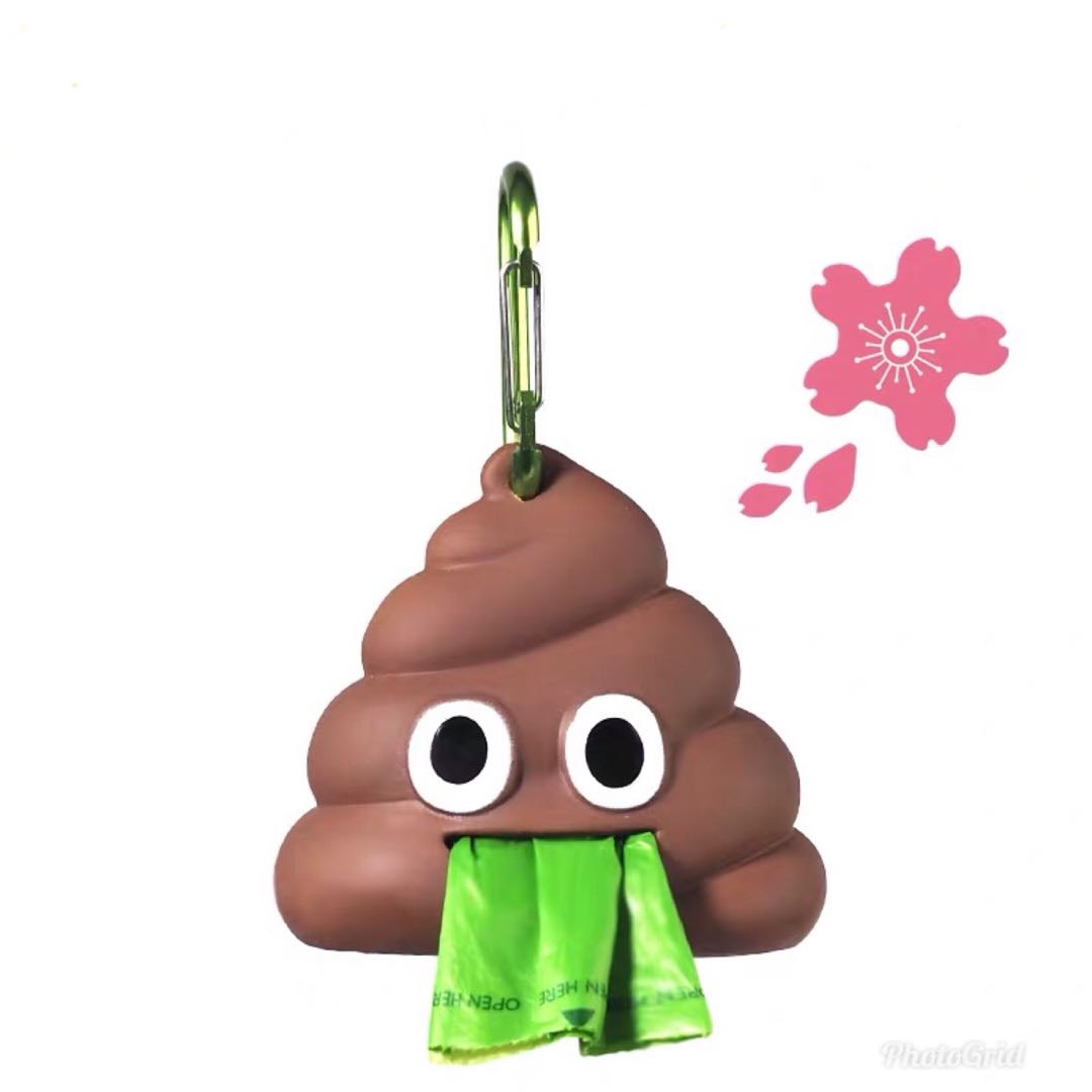 Instock Emoji Pet Poop Bag Dispenser Trash Waste Bag ...