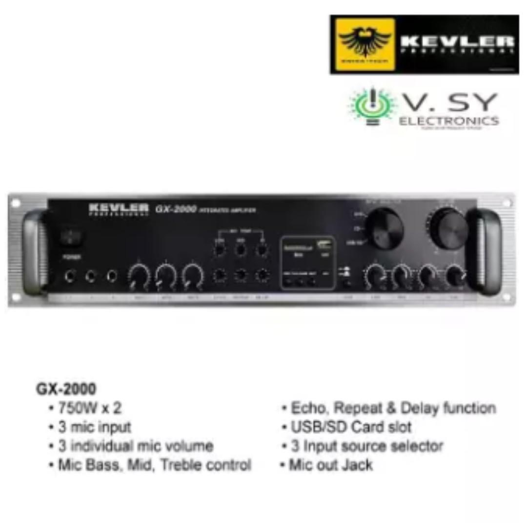 Kevler Gx 00 Intergrated High Power Amplifier 750w X 2 Max With Usb Gx00 Gx 00 Electronics Audio On Carousell
