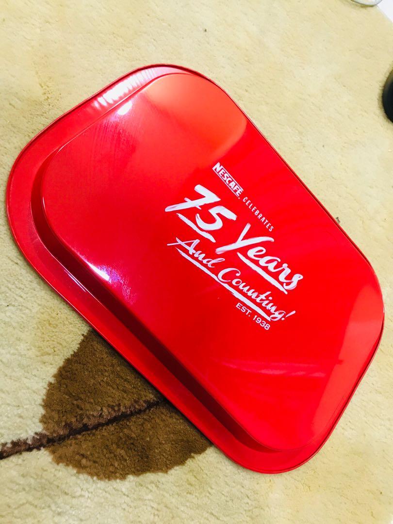 Limited NESCAFE Coffee 75 Years Metal Serving Tray Malaysia, Everything