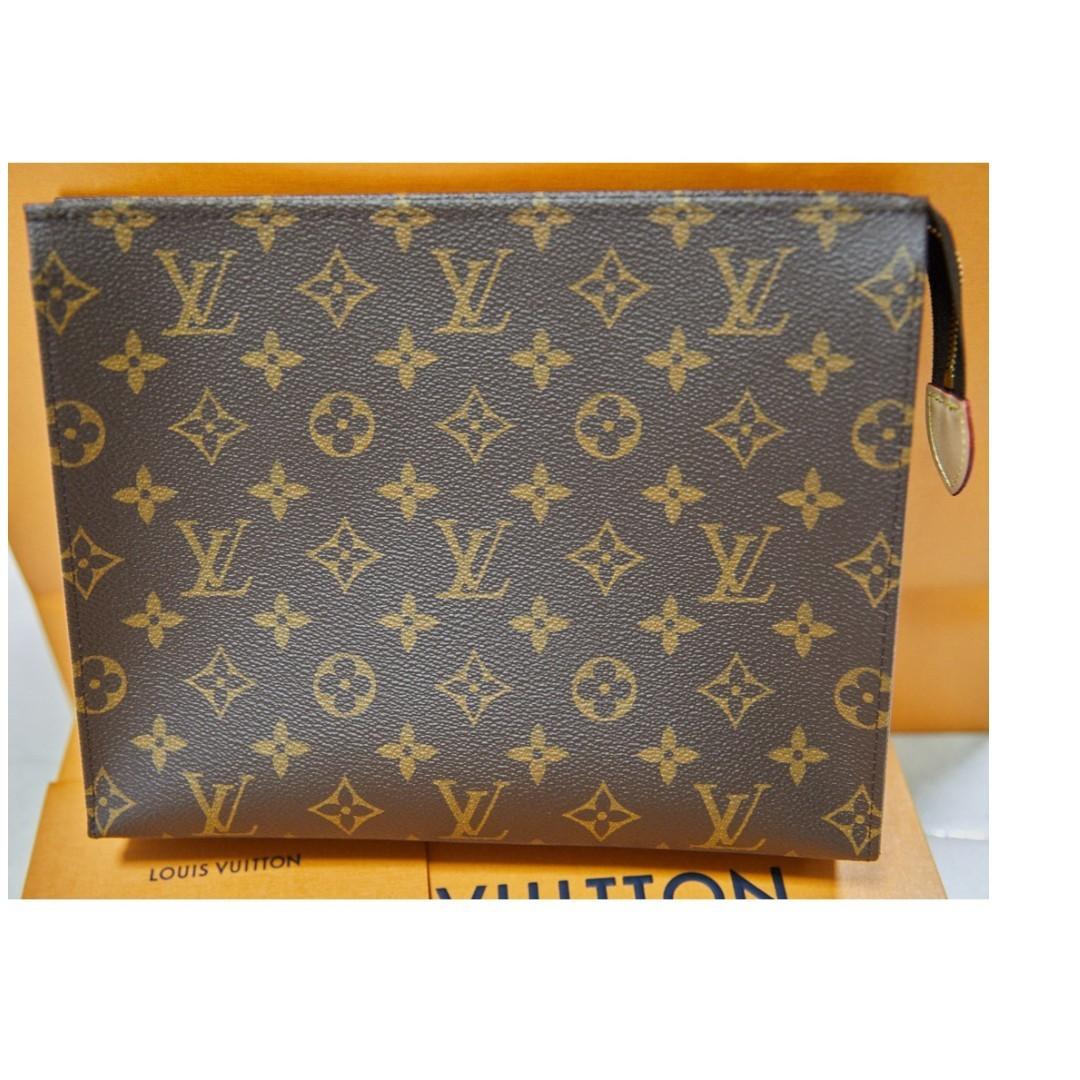 Louis Vuitton Toiletry Pouch 26 LV, Women's Fashion, Bags & Wallets,  Cross-body Bags on Carousell