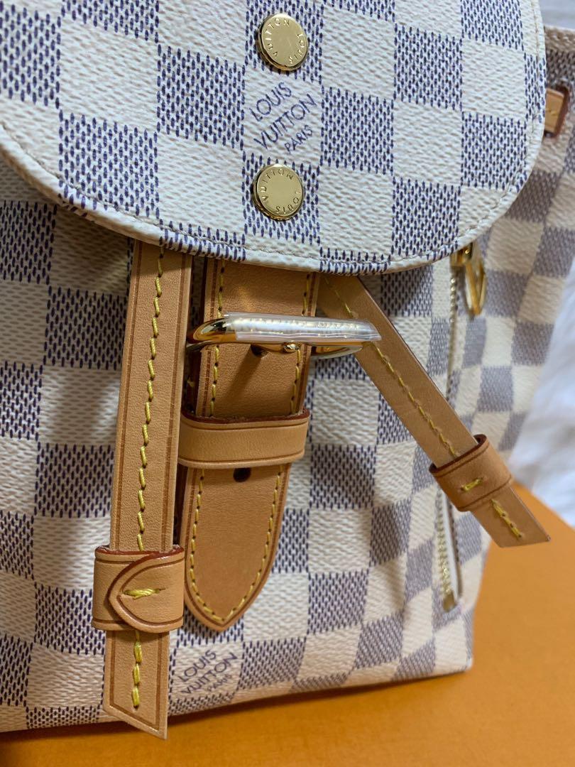 Louis Vuitton, Bags, Louis Vuitton Sperone Bb Mini Backpack Damier Azur  Canvas Rose Ballerine