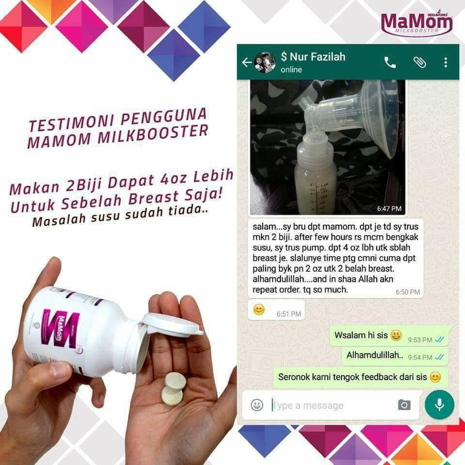 Mamom Milk Booster Babies Kids Nursing Feeding On Carousell