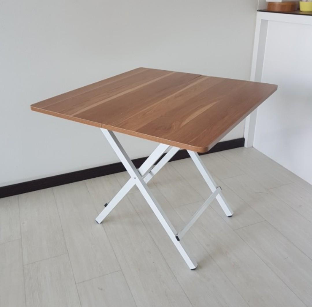 Maple Wine Foldable Table 80 X 80 X 74 Cm Furniture Tables