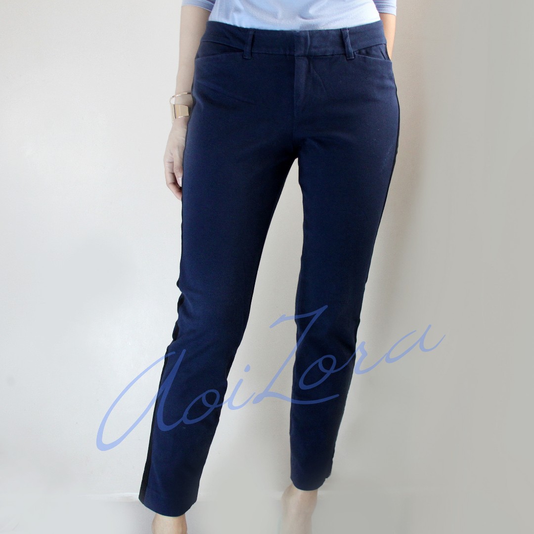 navy blue pants, Women's Fashion, Bottoms, Other Bottoms on Carousell