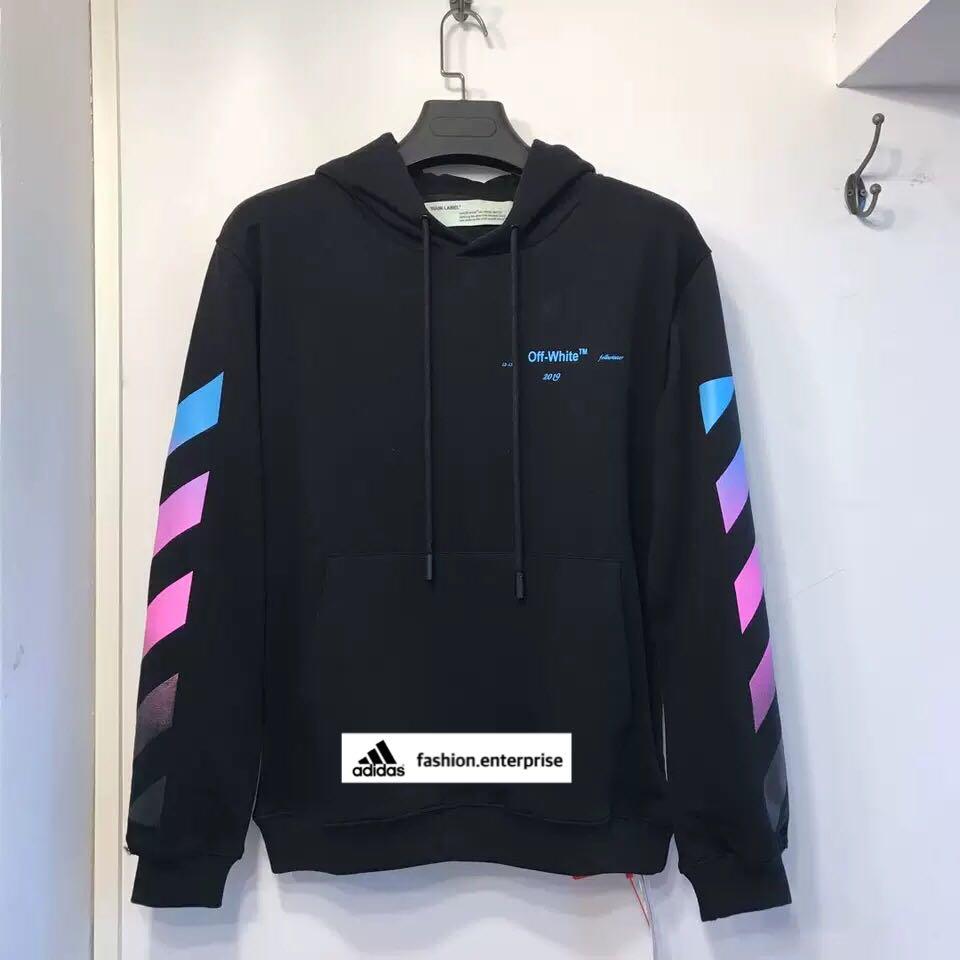 Gradient hoodie off white deals