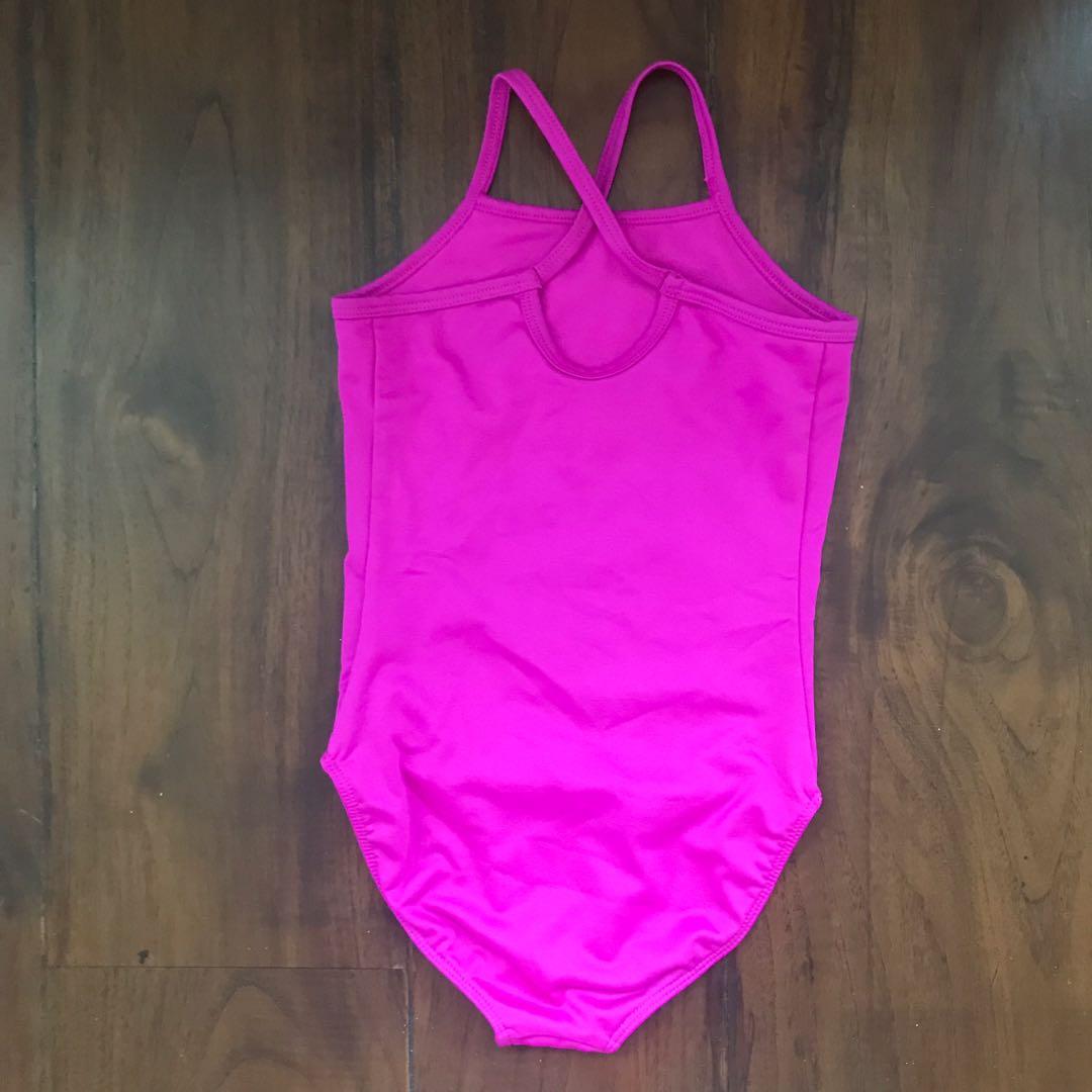 OLD NAVY leotard gymnastics pink sz XS 5 6 thn Olah Raga Baju