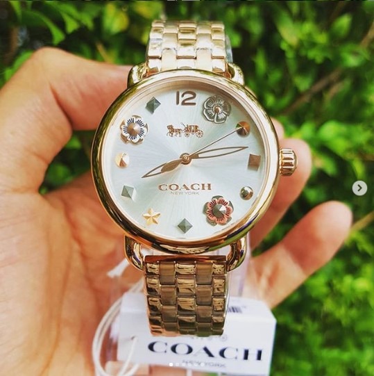Coach delancey women's analog watch hot sale