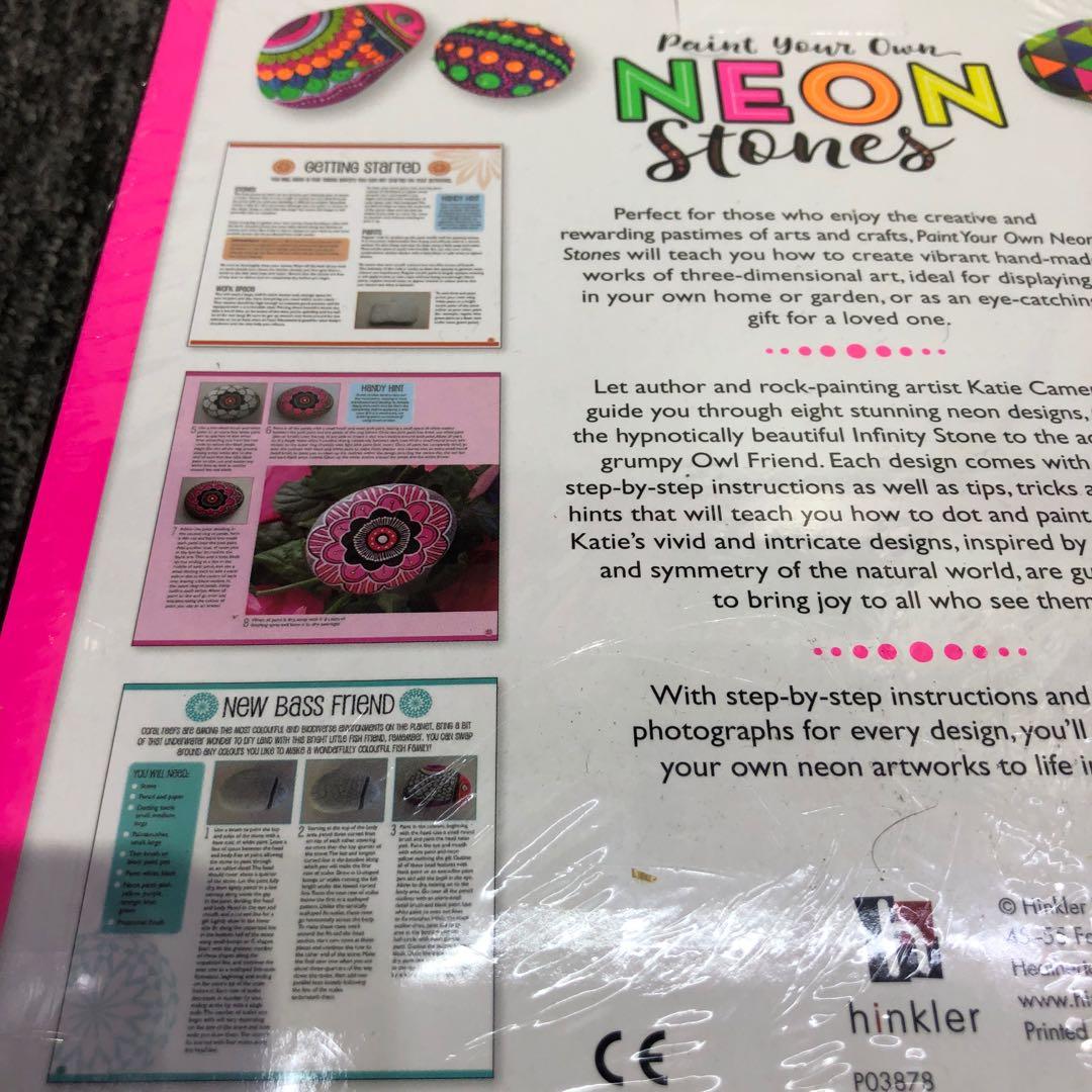 Paint Your Own Neon Stones Complete Kit Books Stationery