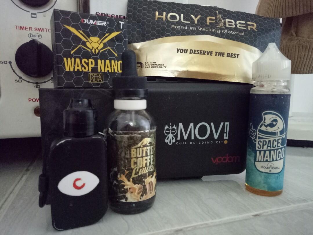 Paket Siap Ngebul Emoji Mod Rda Wasp Nano Toolkit Movi Liquid Barang Yang Dicari Di Carousell