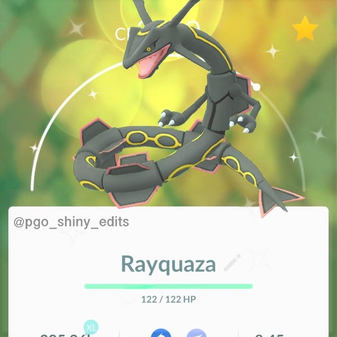 Rayquaza Shiny Pokemon Go Toys Games Video Gaming Video Games On Carousell