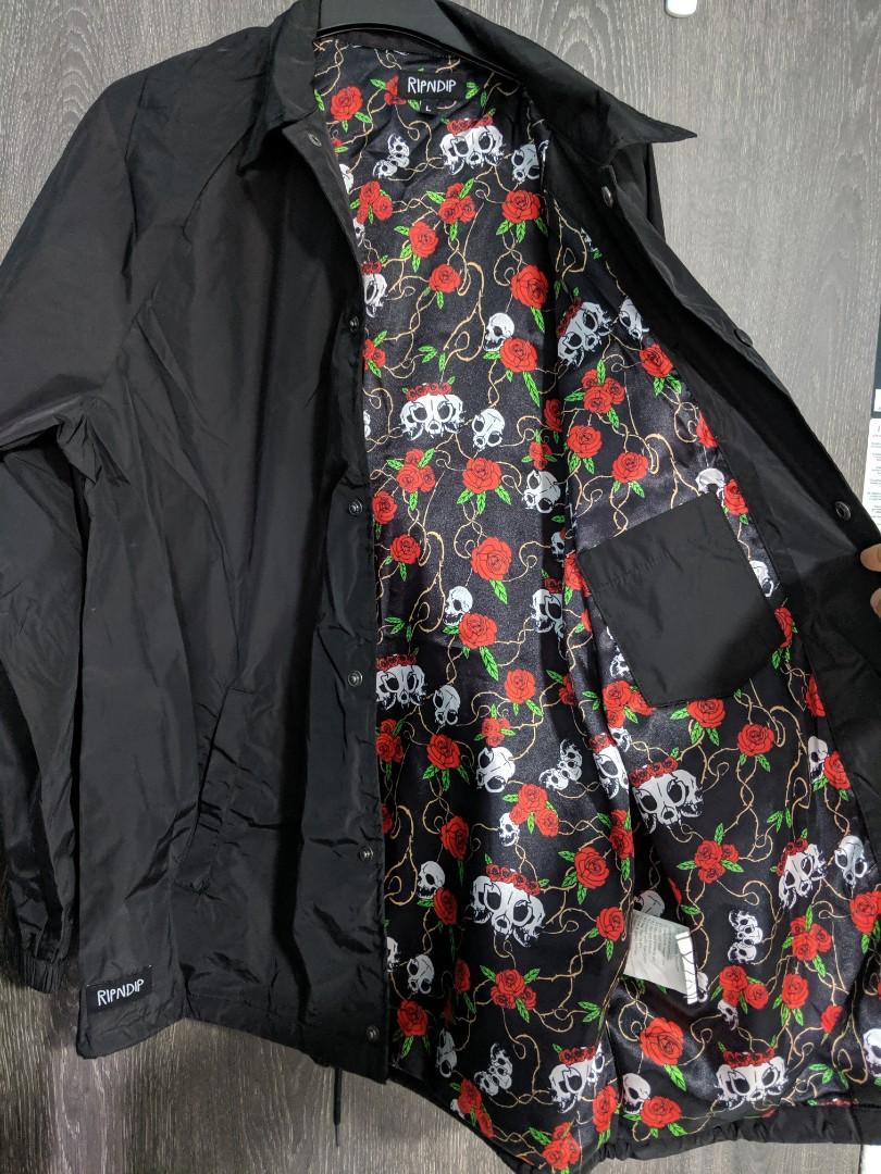 RipnDip Dead Rose Nylon Coaches Jacket