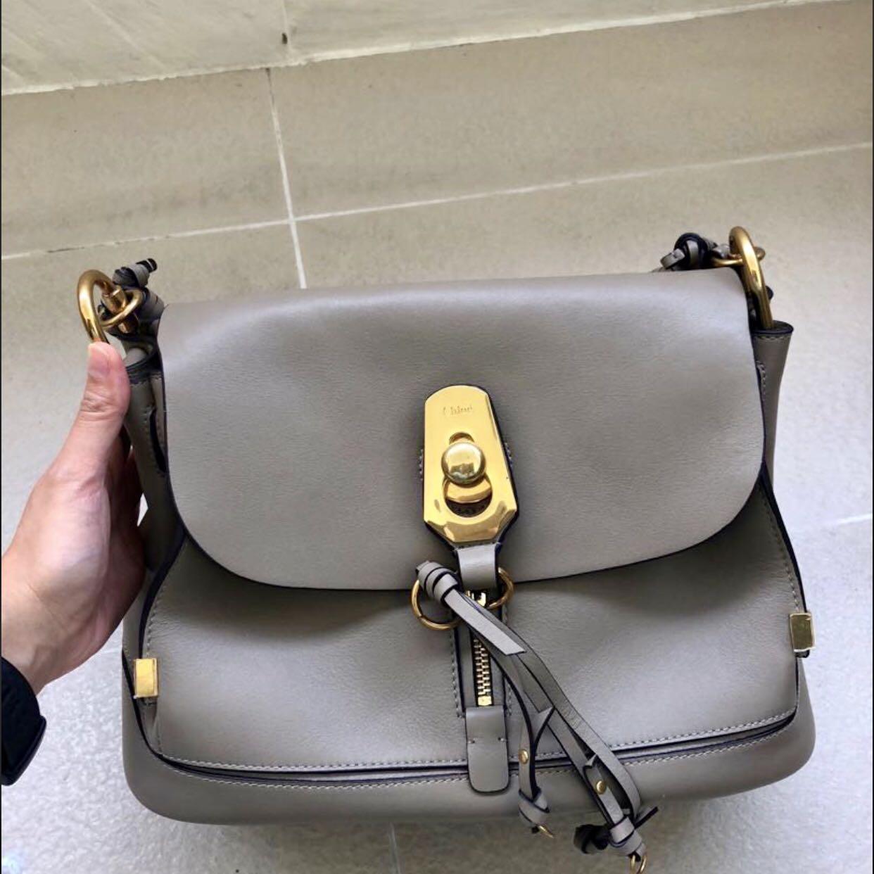 Like New Chloe Owen Gray Bag