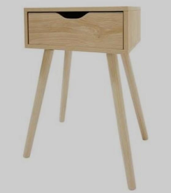 Side drawer table Oak look (Category: Tables & Sets) located in Manila. Submitted by PickClickShip (Listing ID 246428644, Image 2). Description: Create storage and display space indoors with this side drawer. Great for living and bedroom. - color: Oak (brown) - max load capacity: 10kgs for top panel 5 kg for inside drawer - materials: particle board and solid pine - H60cm x W40cm x D30cm - feet with non slip rubber - for indoor use only Please me