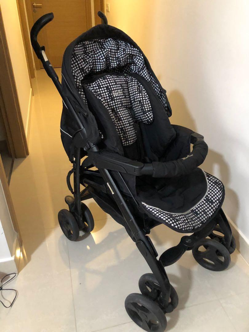 grey silver cross buggy