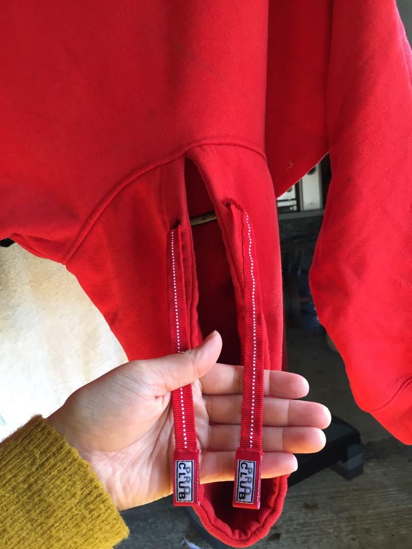 Red pro club hoodie on sale