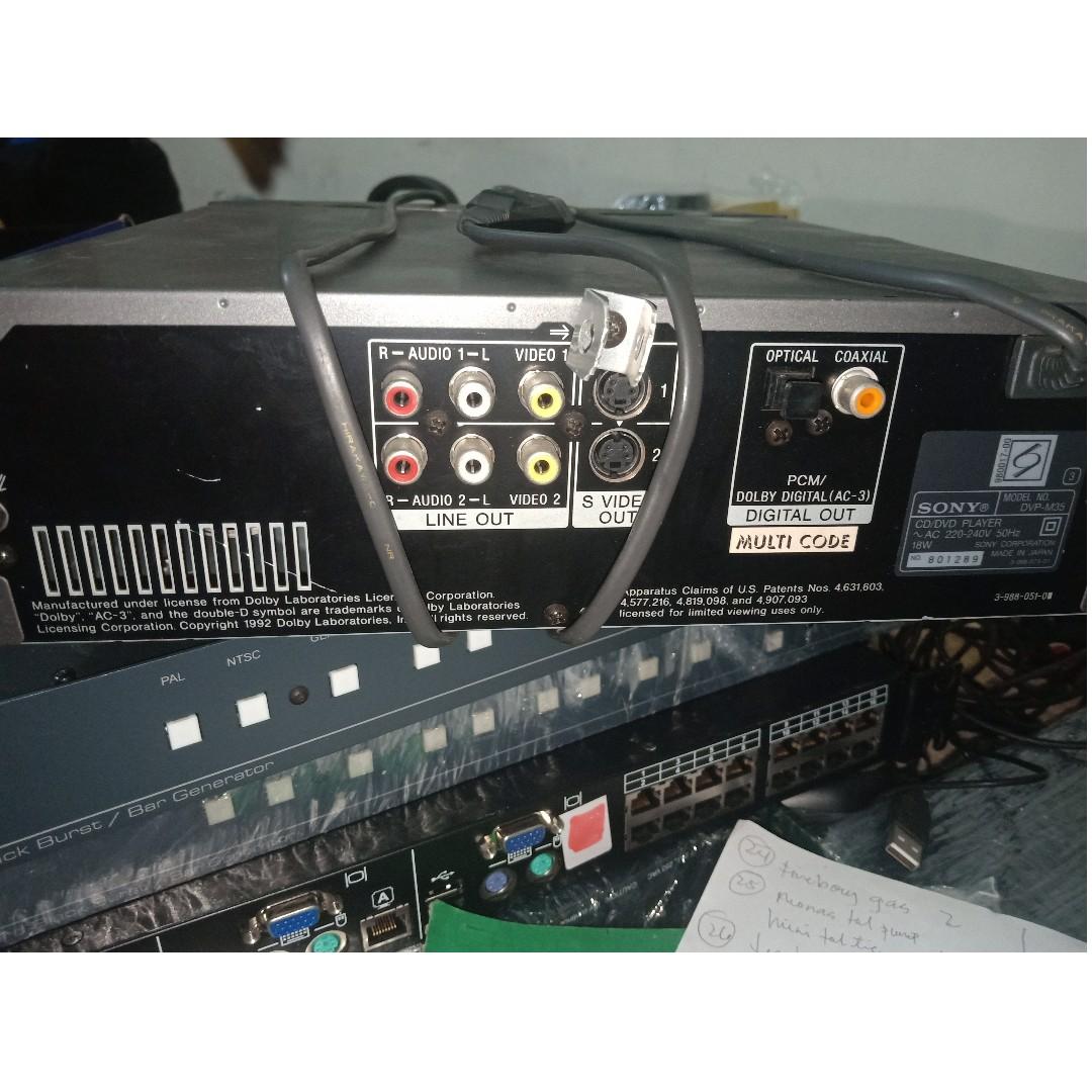 Sony DvD- Video Compaq Disc Digital Video (Category: Voice Recorders) located in Angeles City. Submitted by edjazmin (Listing ID 246489612, Image 2). Description: Sony DvD- Video Compaq Disc Digital Video used Php3000each Model: DVP-M35 watts: 18W Volts: 220V made in japan CD-DVD Player Good Working Condition Buy now!!! Selling as is Pls Self Inspect ---------------------------------------------- Viewing: No. 544 Acacia St. Dona Belen Subdivision