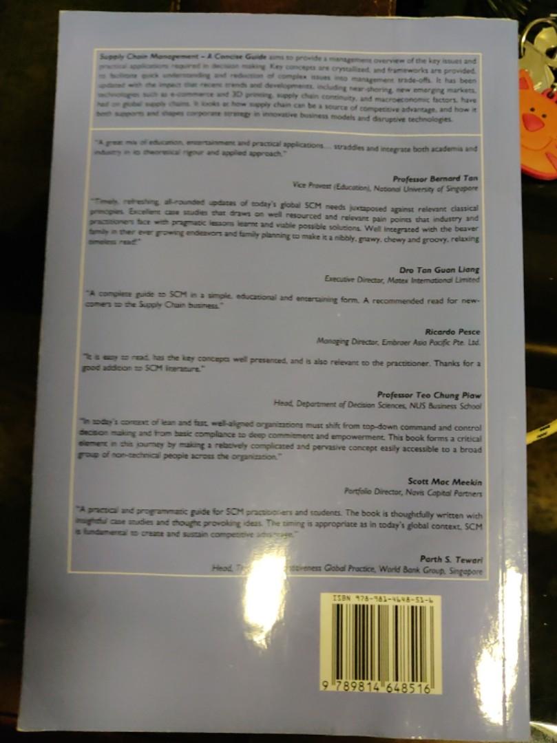 Supply Chain Management (NUS DSC5211A Textbook), Computers & Tech