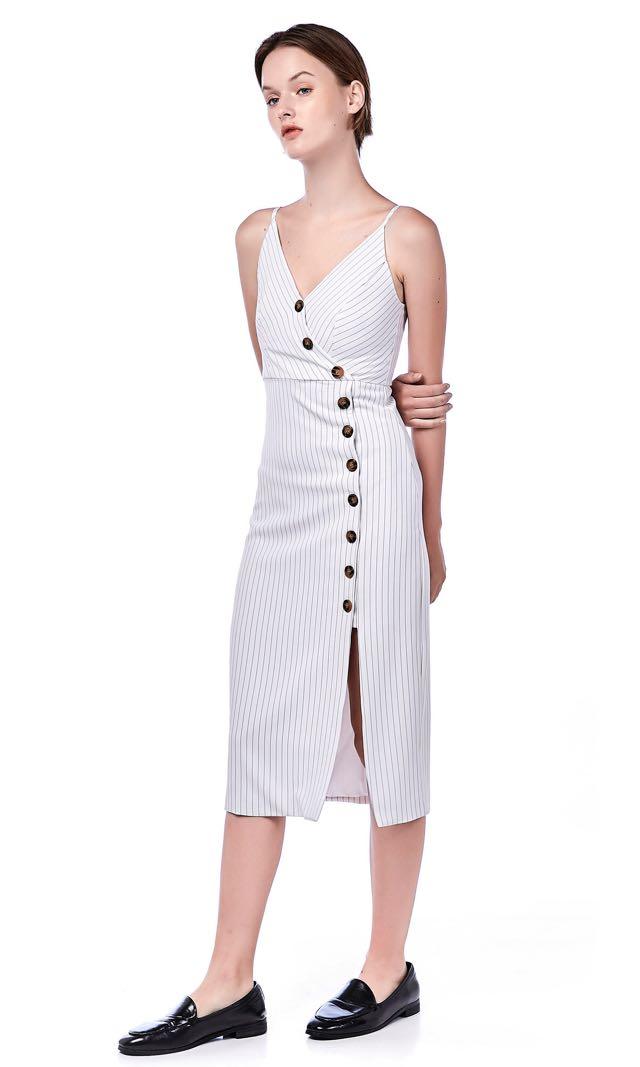black and white strap dress