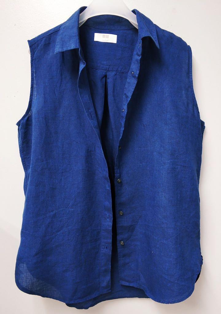 UNIQLO linen sleeveless (Category: Sleeveless) located in Paranaque City. Submitted by iaandoque (Listing ID 246485047, Image 2). Description: Uniqlo Linen Sleeveless Size: Large 250.00php Excellent Used Condition Original Brand Mode of payment: BDO, Mlhuillier, Palawan Express Shipping via: Blitz, Lalamove, Grab Express (Metro Manila) / JRS (Provincial) #thriftybyalodia #thrifty #ootd #thriftshopper #brandsforless #thriftedthingsbyalodia #prelov